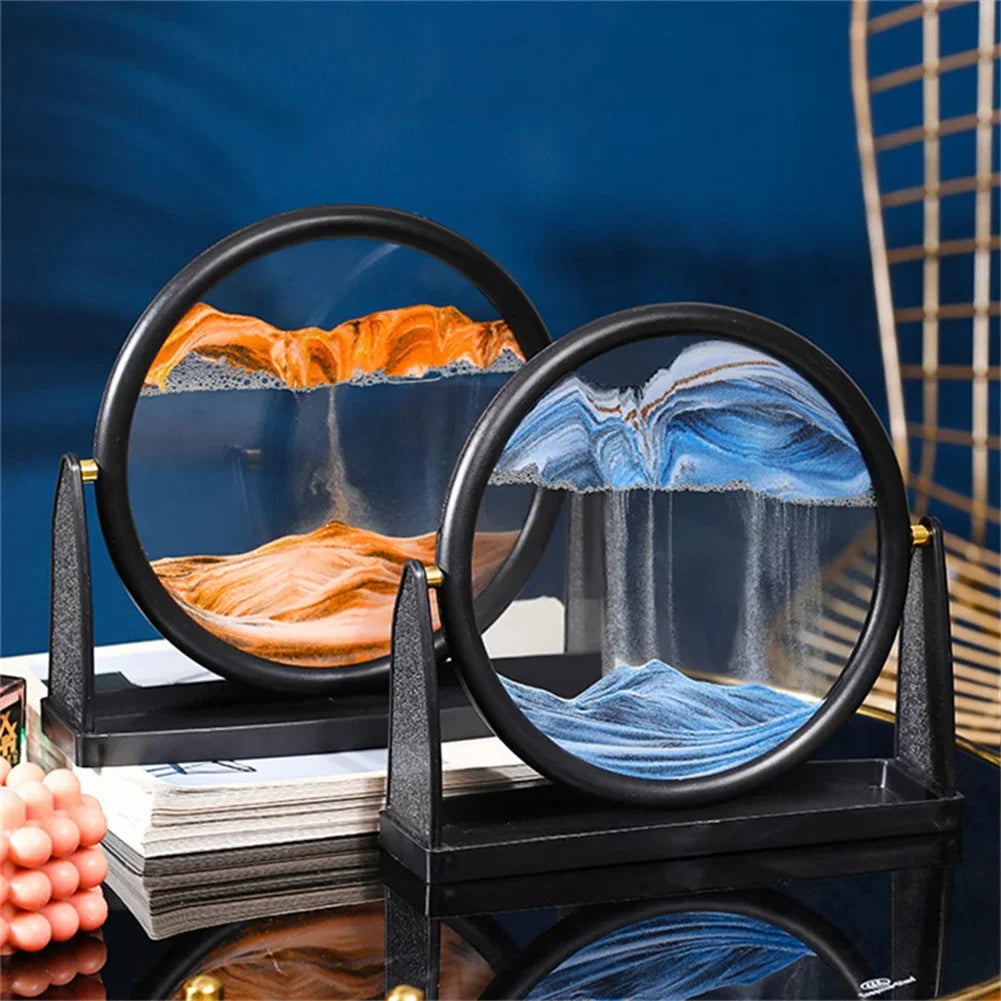 Ornement créatif d'art de sable mobile 3D