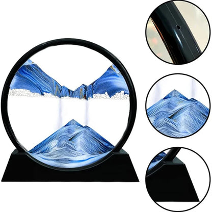 Ornement créatif d'art de sable mobile 3D